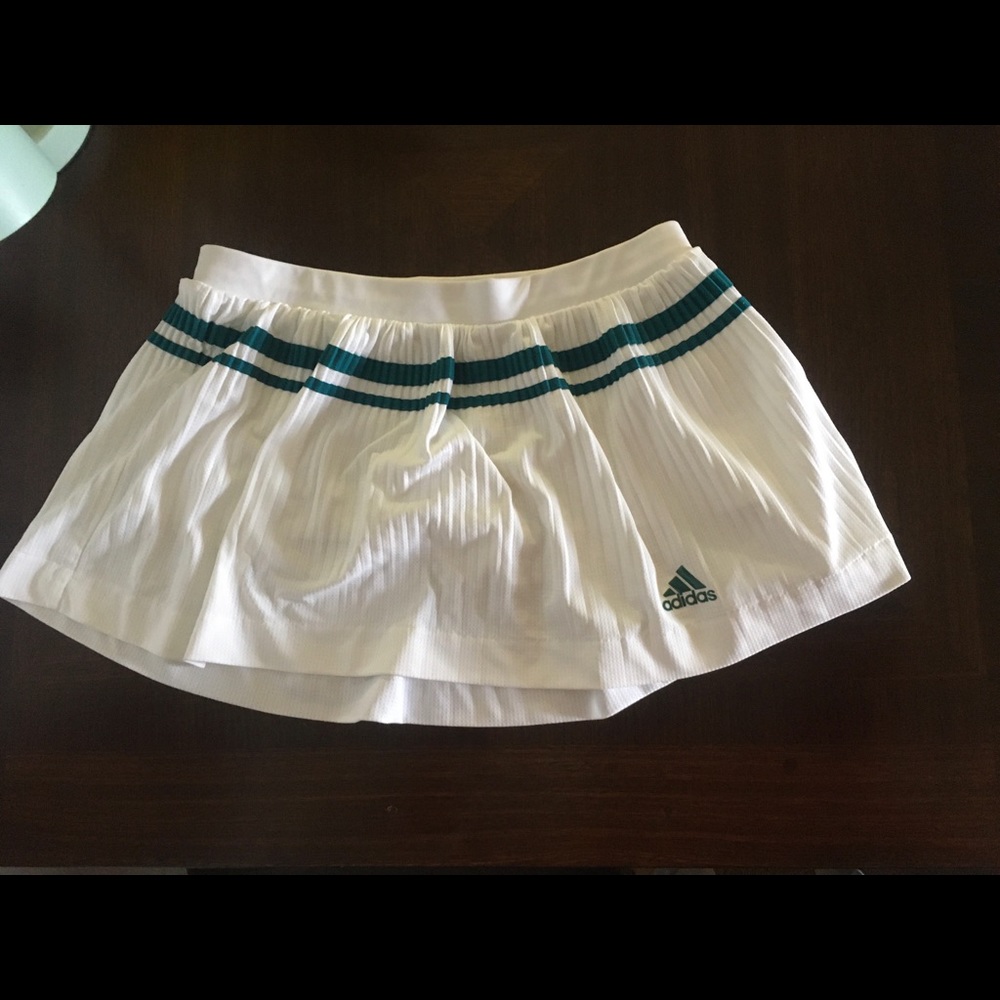 Adidas Adipure white pleated tennis skirt
